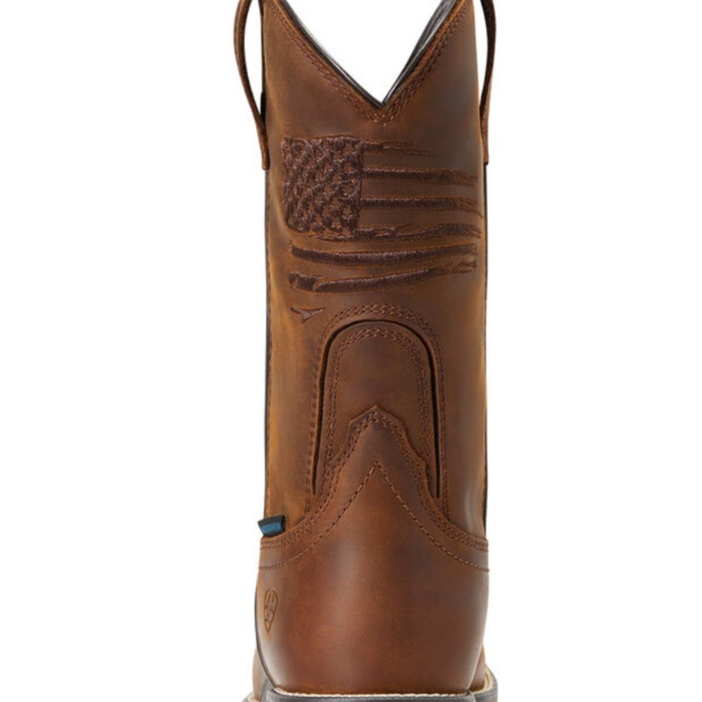 ANTHEM PATRIOT WATERPROOF COMPOSITE TOE WORK BOOT 12/DISTRESSED BROWN/B/MEDIUM